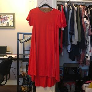LuLaRoe Red Carly Dress